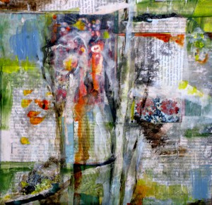 Sandy_ K "Contemplative Abstract" Mixed Media