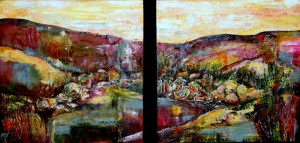 Sandy _ K "In Awe Of The Terrain" Acrylic