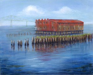 Astoria Old Cannery by artist Mitzi Christensen
