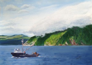 Barclay Sound by artist Mitzi Christensen