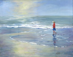 Beach Walk by artist Mitzi Christensen