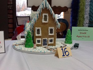 winter-like gingerbread house
