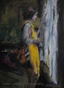 painting of photographer