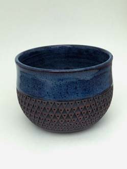 dark blue vase