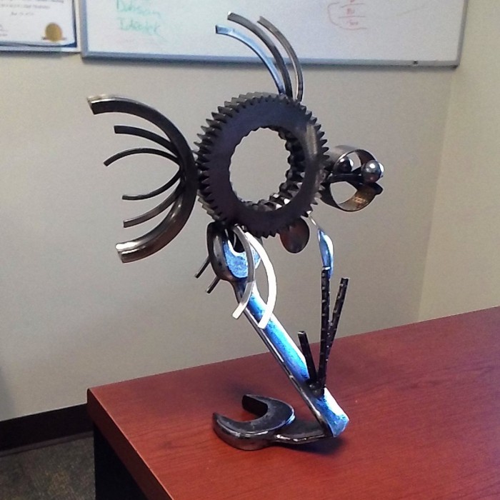 fish made from wrenches