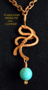 jewelry with turquoise and copper