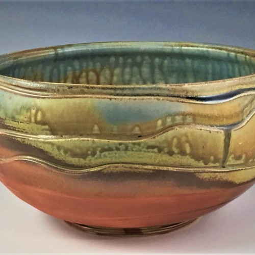 earthenware with incised design