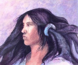 Indian image with turquoise color