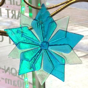baby blue glass star