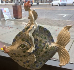 mermaid on a fish
