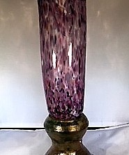 tall thin glass vessel