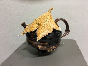 leaf covered cup