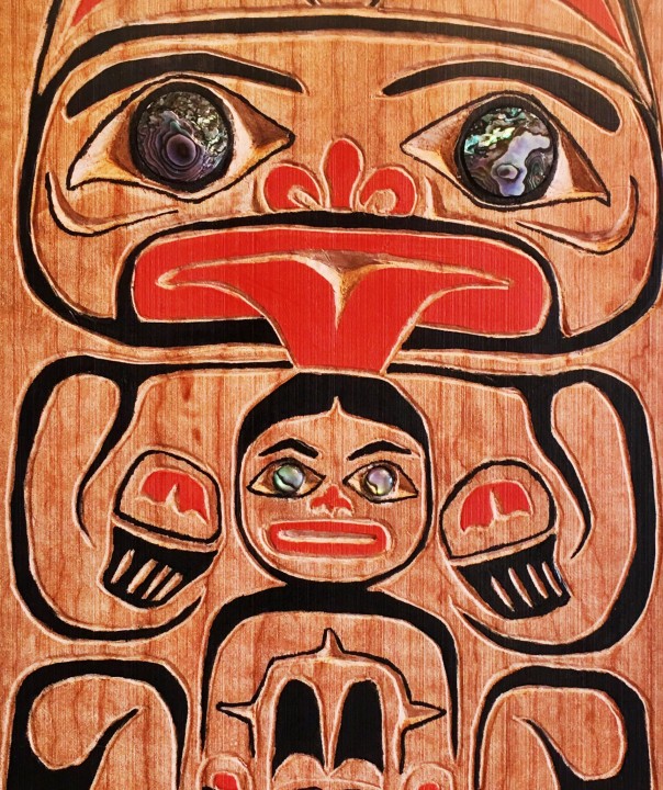 Image in wood of NW Indian design