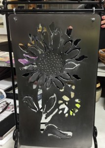 Plasma cut of Sunflowers