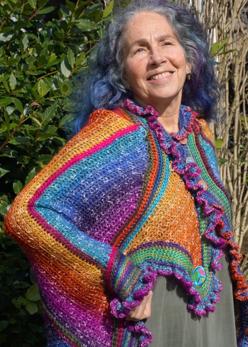 front view of shawl