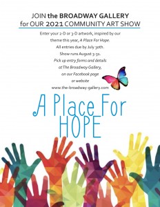 poster of community art show