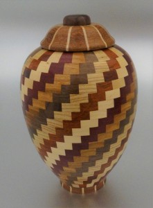 Spiral pattern on a vase