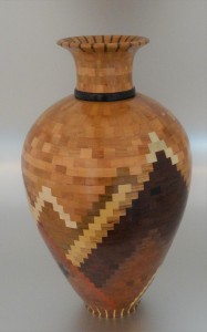 vase design with pyramid look
