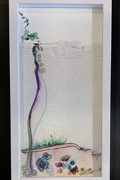 artist image on glass