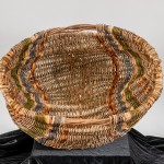 Patterned basket with handles