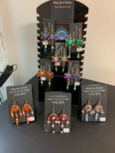 Various beaded earrings