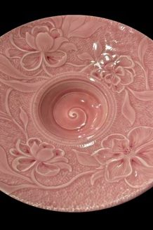 flower design on a plate