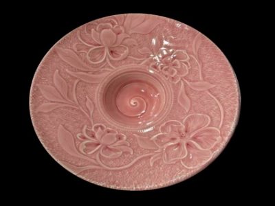 flower design on a plate