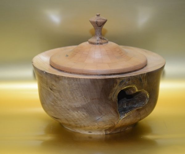 Bottomless _no trouble_ bowl tapered bowl with a lid