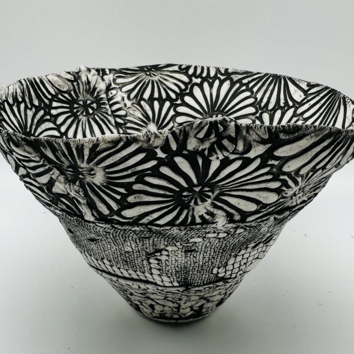 Tappered Floral Dish
